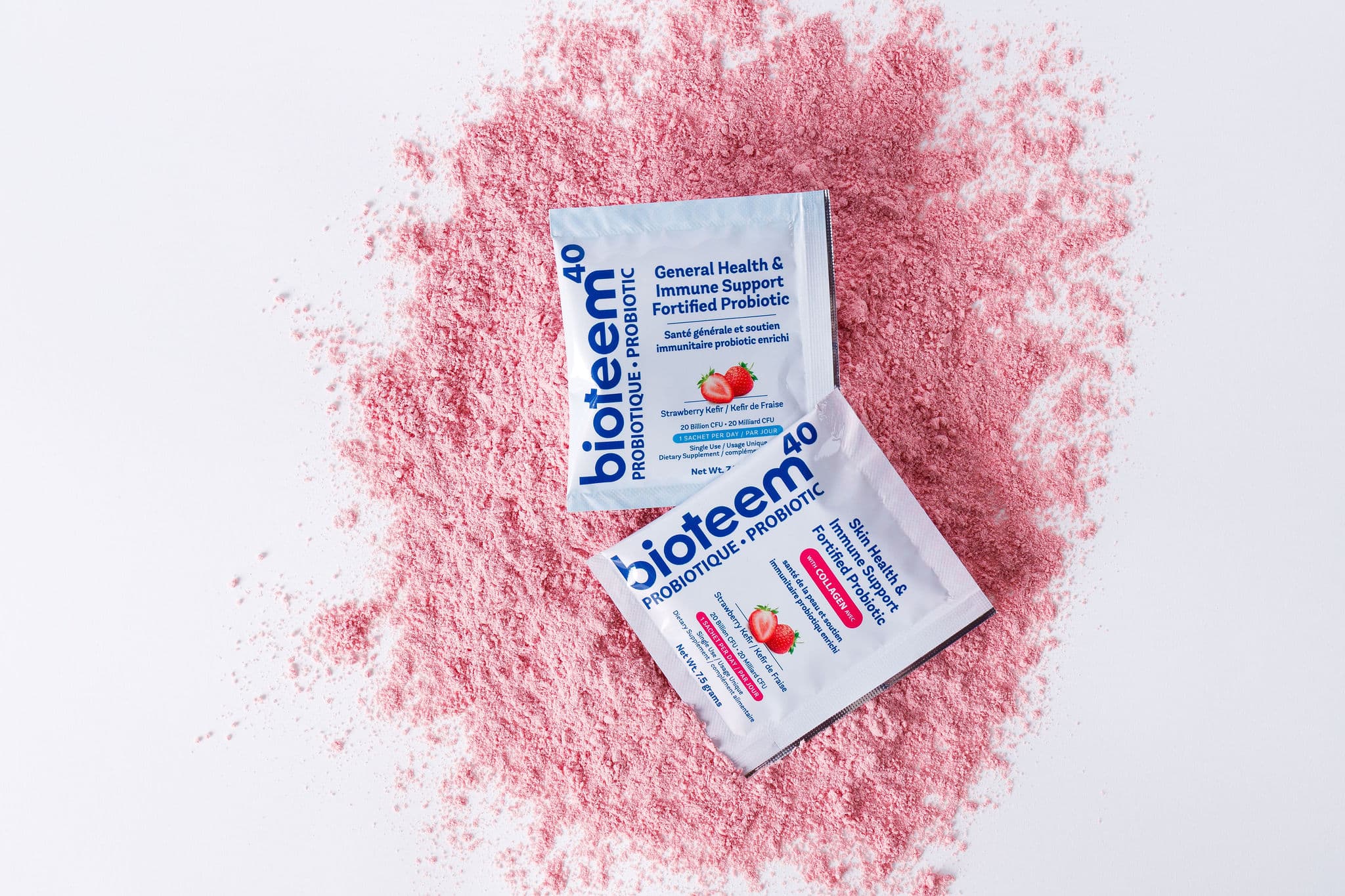 Lab glassware alongside Bioteem capsules